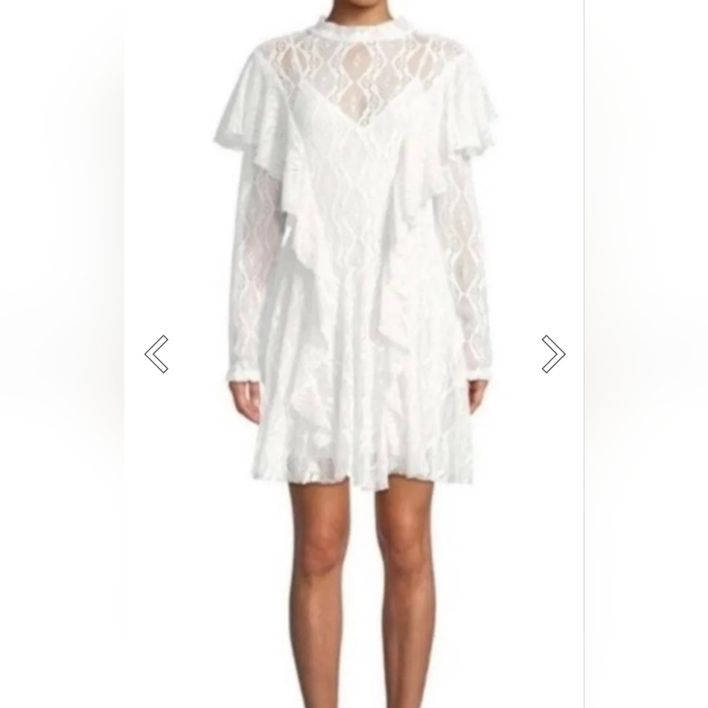 FREE PEOPLE Women's Boho White Lace Dress